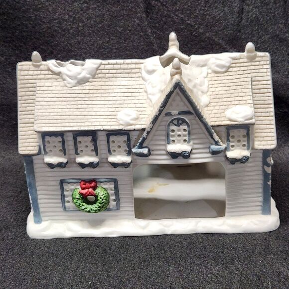 Partylite Tea Lite Candle Holder Retired Village House Candle Shop Vntg PO266 - Picture 3 of 8
